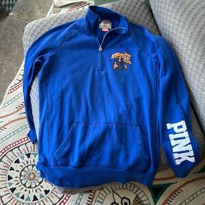 Pink brand university of Kentucky 1/4 zip sweatshirt